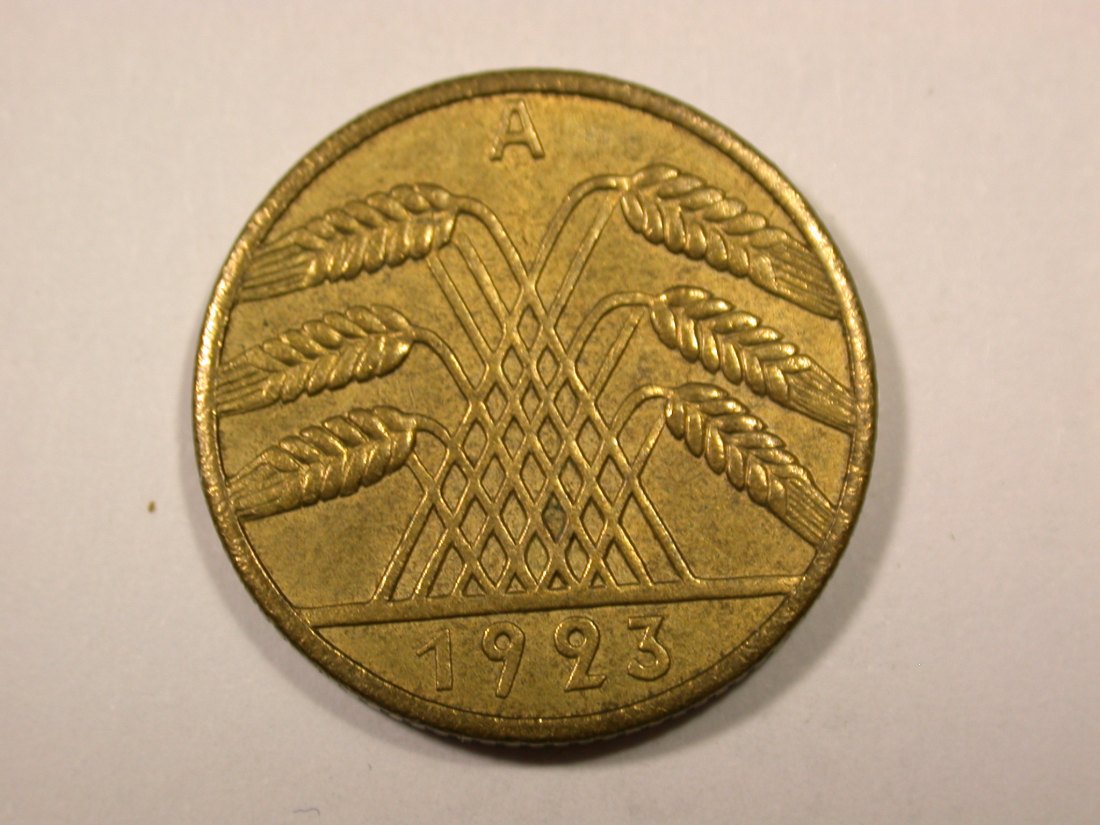  F16  Weimar  10 Renten Pfennig  1923 A in vz+/vz-st  Erhaltung !  Originalbilder   