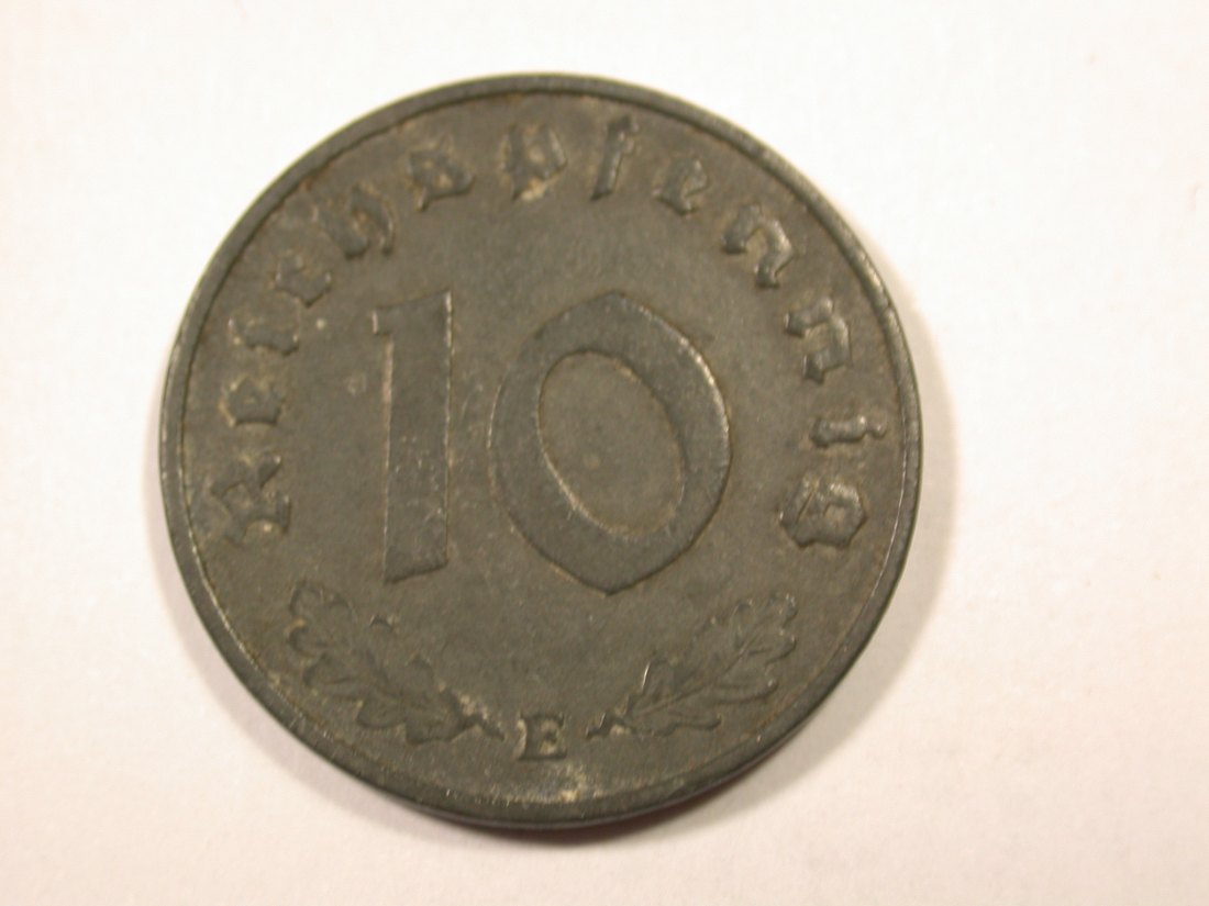  F16  3.Reich  10 Pfennig  1940 E in ss   Originalbilder   