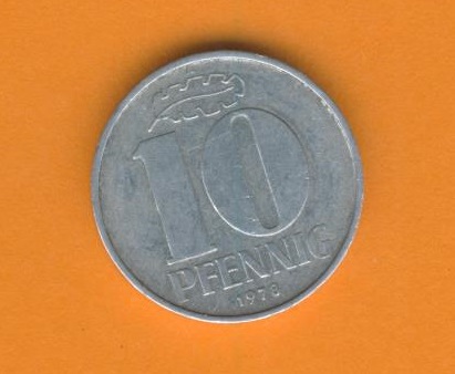  DDR 10 Pfennig 1978 A   