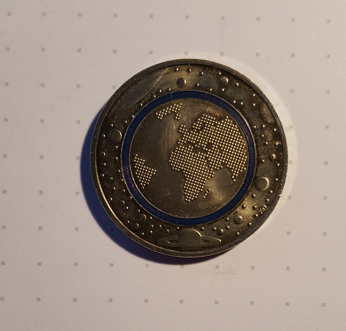 5 Euro Polymerring Deutschland 2016 F , Planet Erde