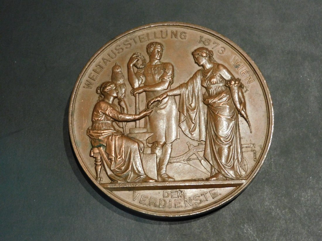  AUSTRIA 1873 WIEN EXHIBITION MEDAL.GRADE-PLEASE SEE PHOTOS.   