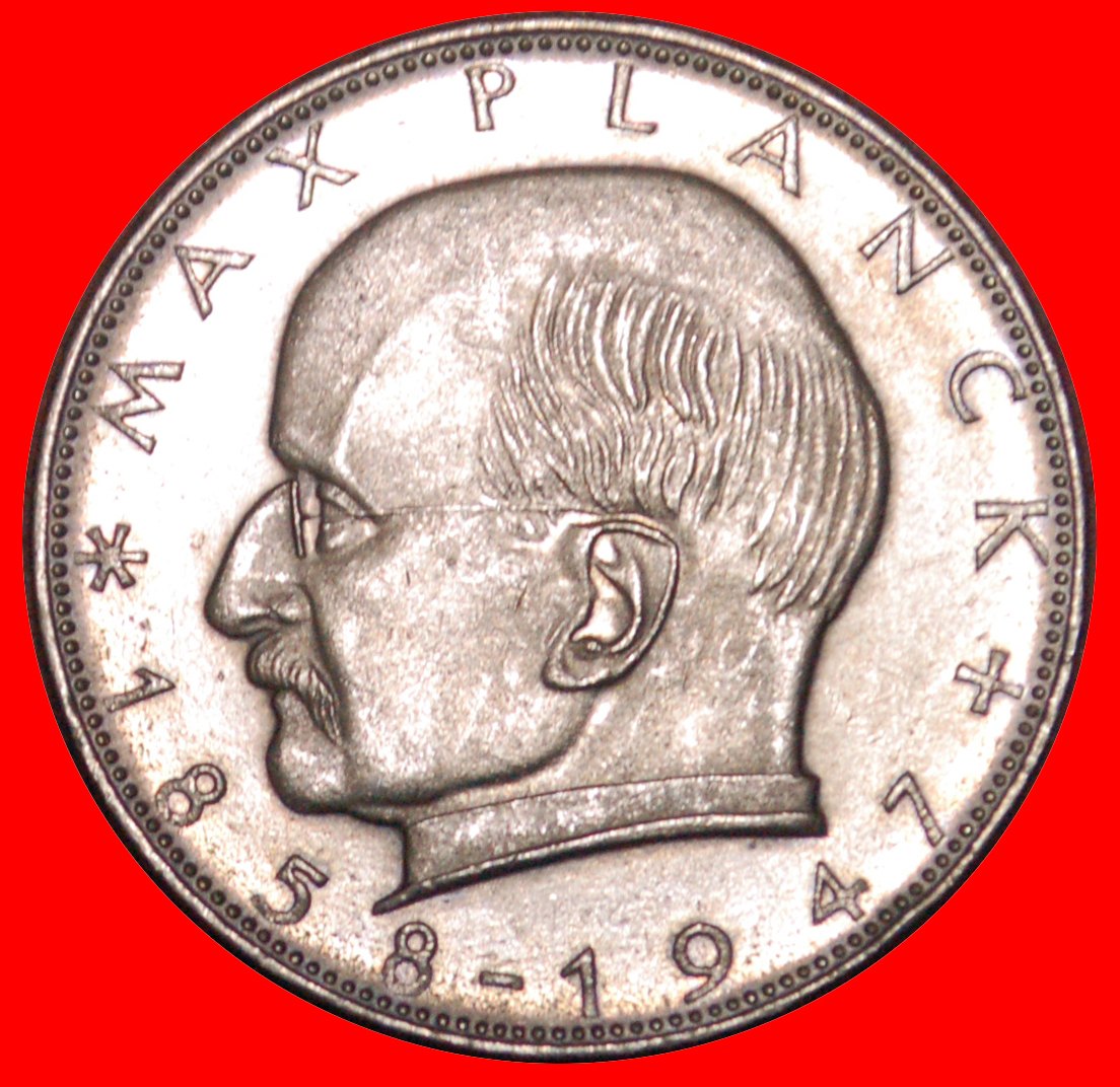  * NOBELPREISTRÄGER 1918: DEUTSCHLAND ★ 2 MARK 1964G PLANCK (1858-1947)! ENTDECKUNG! OHNE VORBEHALT!   