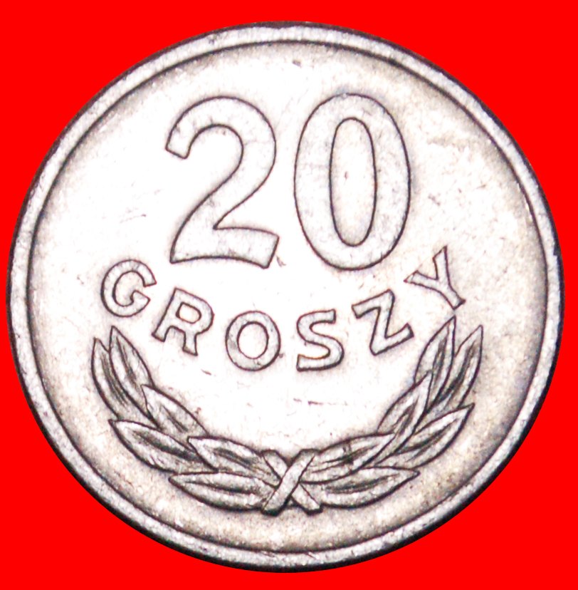  * SOCIALIST STARS ON EAGLE: POLAND ★ 20 GROSZES 1949! MINT LUSTRE!LOW START ★ NO RESERVE!   