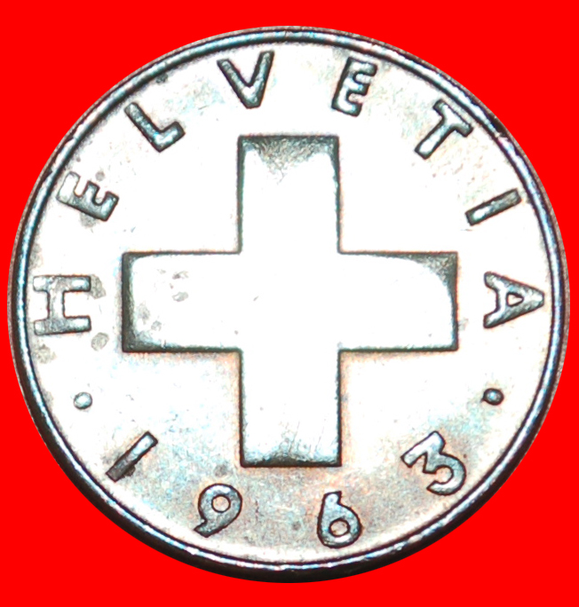  * WHEAT SPRIG (1948-2006): SWITZERLAND ★ 1 RAPPEN 1963B! DIES II+B! LOW START! ★ NO RESERVE!   