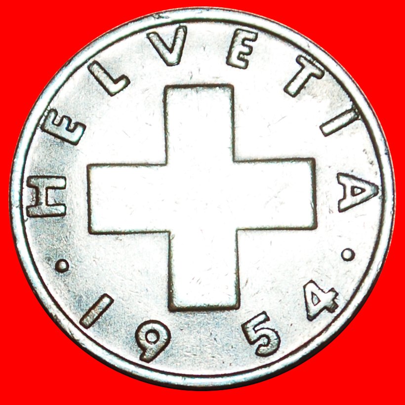  * WEIZENZWEIG (1948-1974): SCHWEIZ ★ 2 RAPPEN 1954B! STEMPEL I+A! ★OHNE VORBEHALT!   