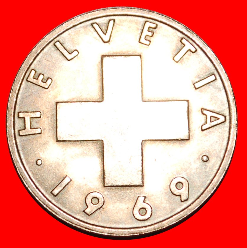  * WHEAT SPRIG (1948-1974): SWITZERLAND ★ 2 RAPPEN 1969! DIES II+C! ★LOW START! ★ NO RESERVE!   