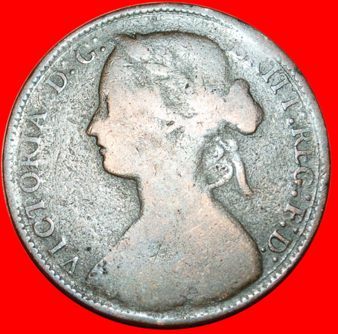  *  MISTRESS OF SEAS: UNITED KINGDOM★ PENNY 1861! SHIP! VICTORIA (1837-1901) LOW START! ★ NO RESERVE!   