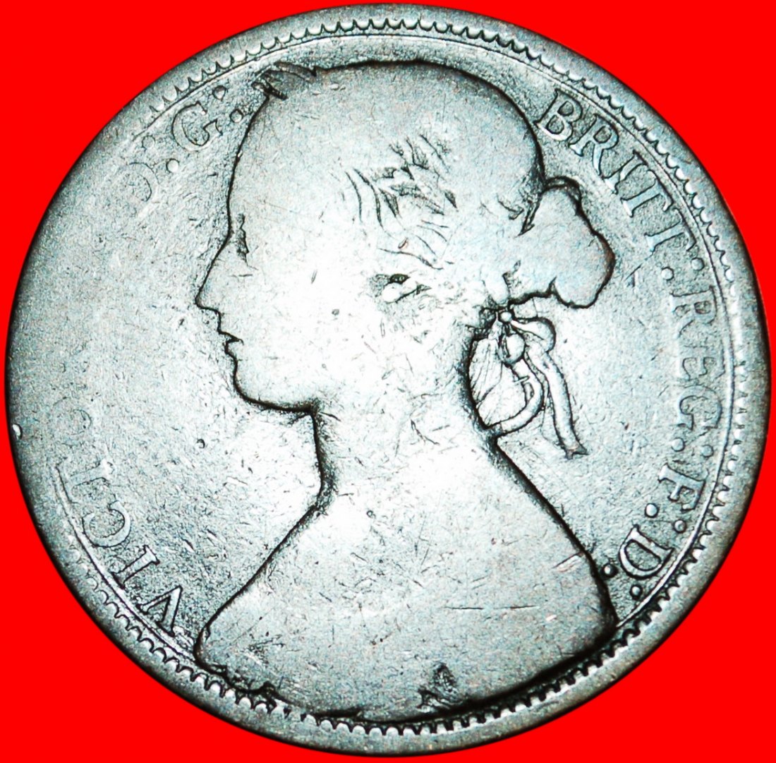  * HERRIN DER SEEN: GROSSBRITANNIEN ★ PENNY 1873! SCHIFF! VICTORIA (1837-1901) OHNE VORBEHALT!   