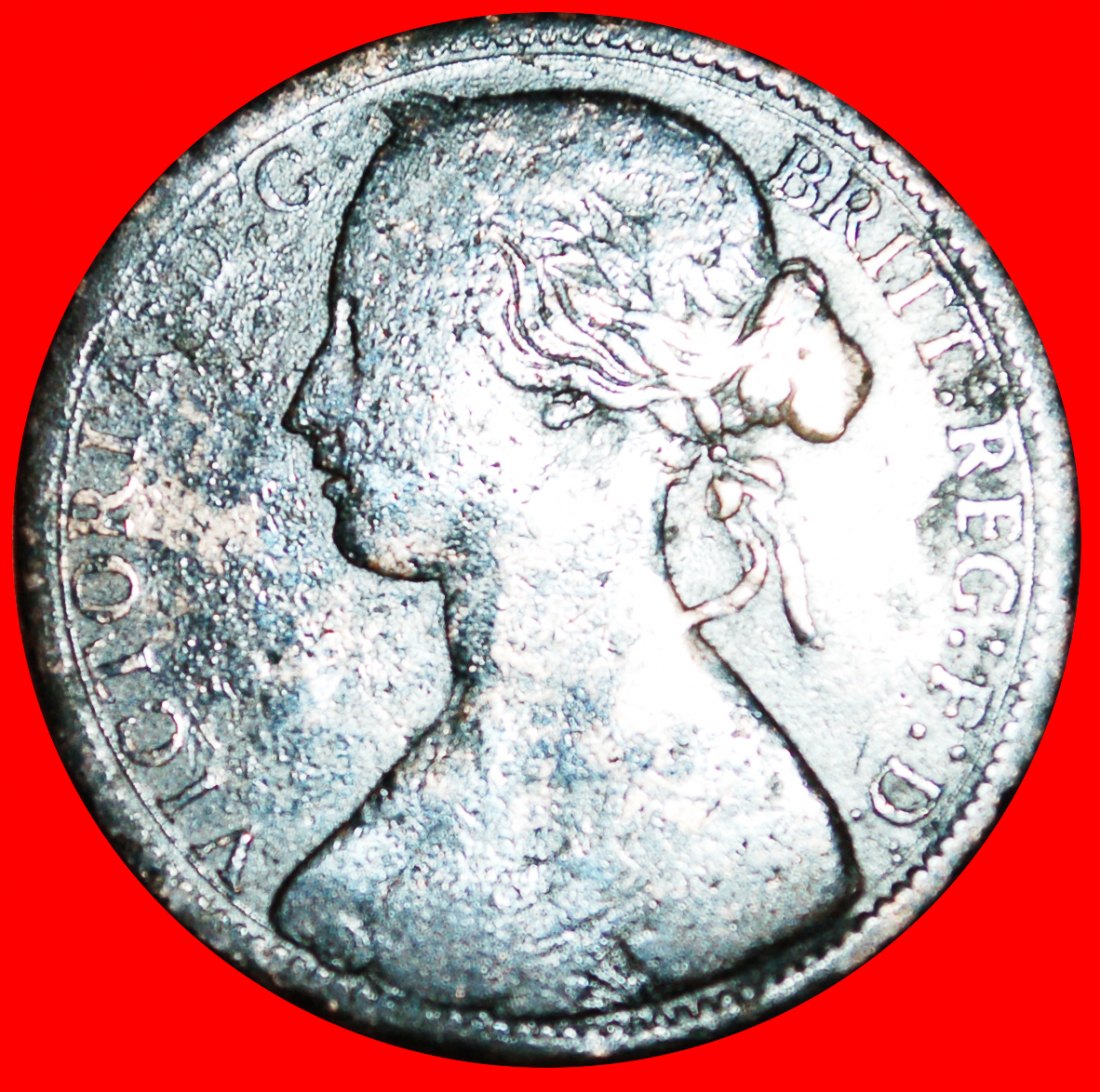  * HERRIN DER SEEN: GROSSBRITANNIEN ★PENNY 1862! SCHIFF! VICTORIA (1837-1901) RARITÄT OHNE VORBEHALT!   