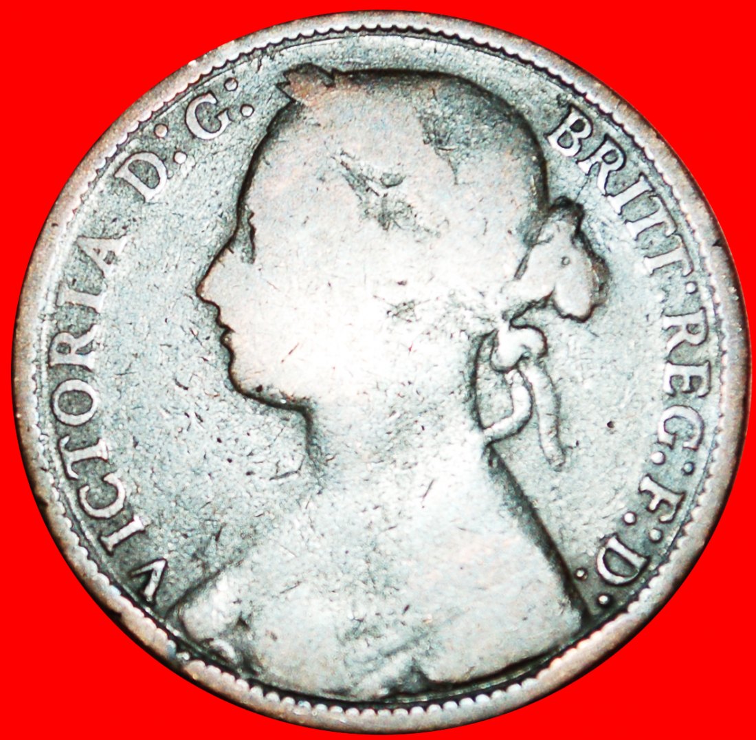  * HERRIN DER SEEN: GROSSBRITANNIEN ★ PENNY 1875! SCHIFF! VICTORIA (1837-1901) OHNE VORBEHALT!   