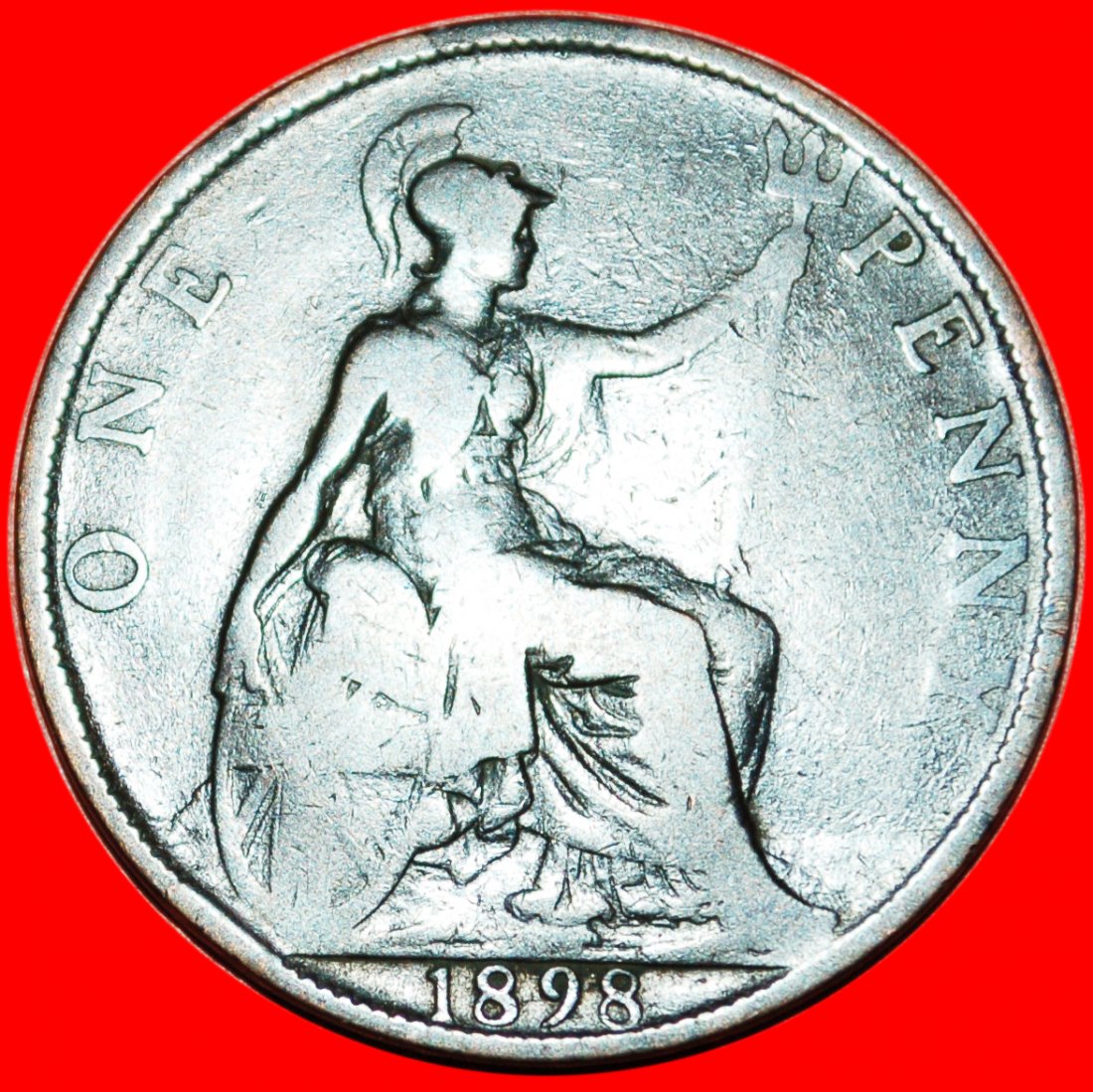  * MISTRESS OF THE SEAS ★ UNITED KINGDOM ★ PENNY 1898 VICTORIA (1837-1901)! ★LOW START!★ NO RESERVE!   