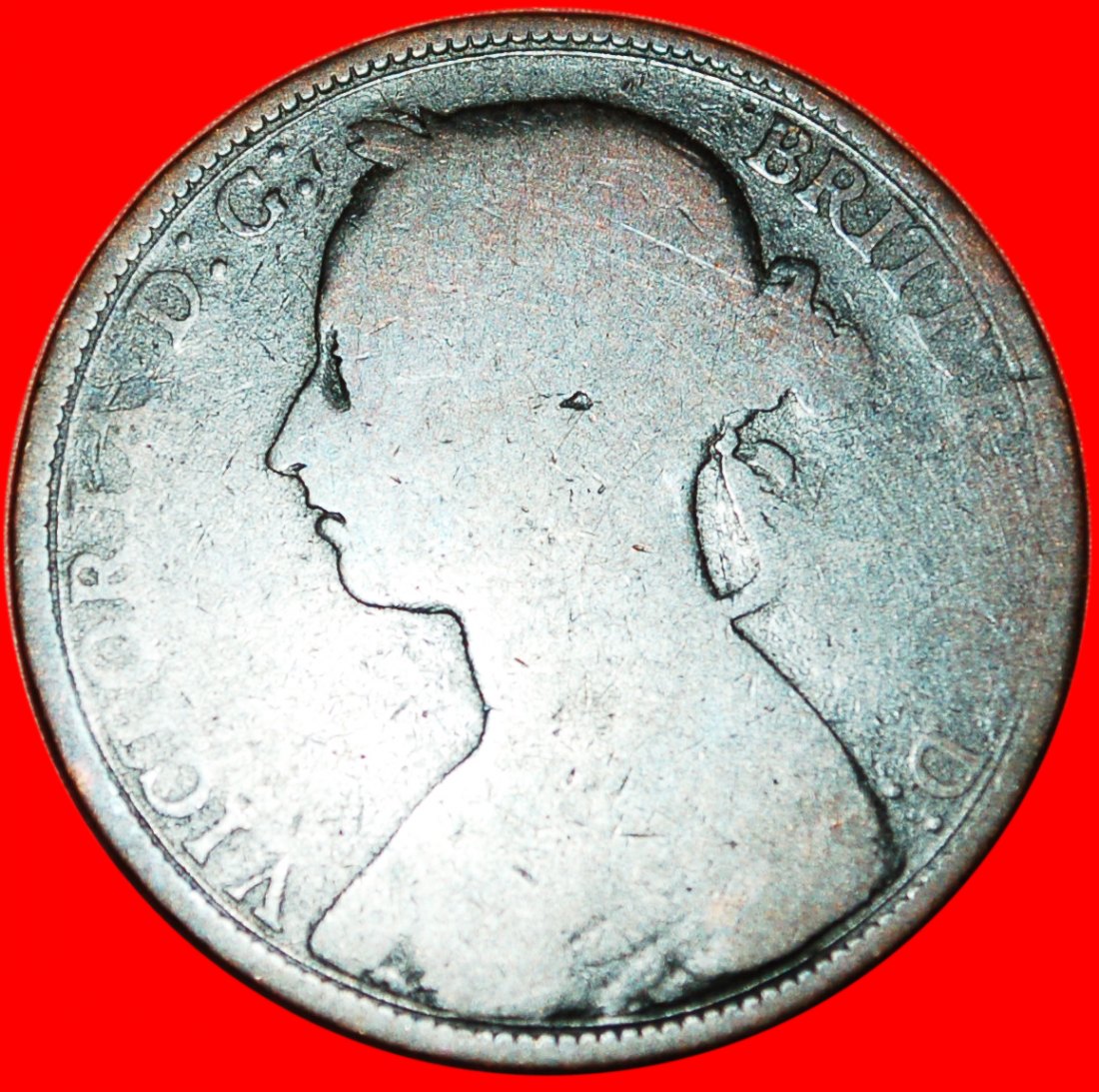  * HERRIN DER SEEN: GROSSBRITANNIEN ★ PENNY 1893! SCHIFF! VICTORIA (1837-1901) OHNE VORBEHALT!   