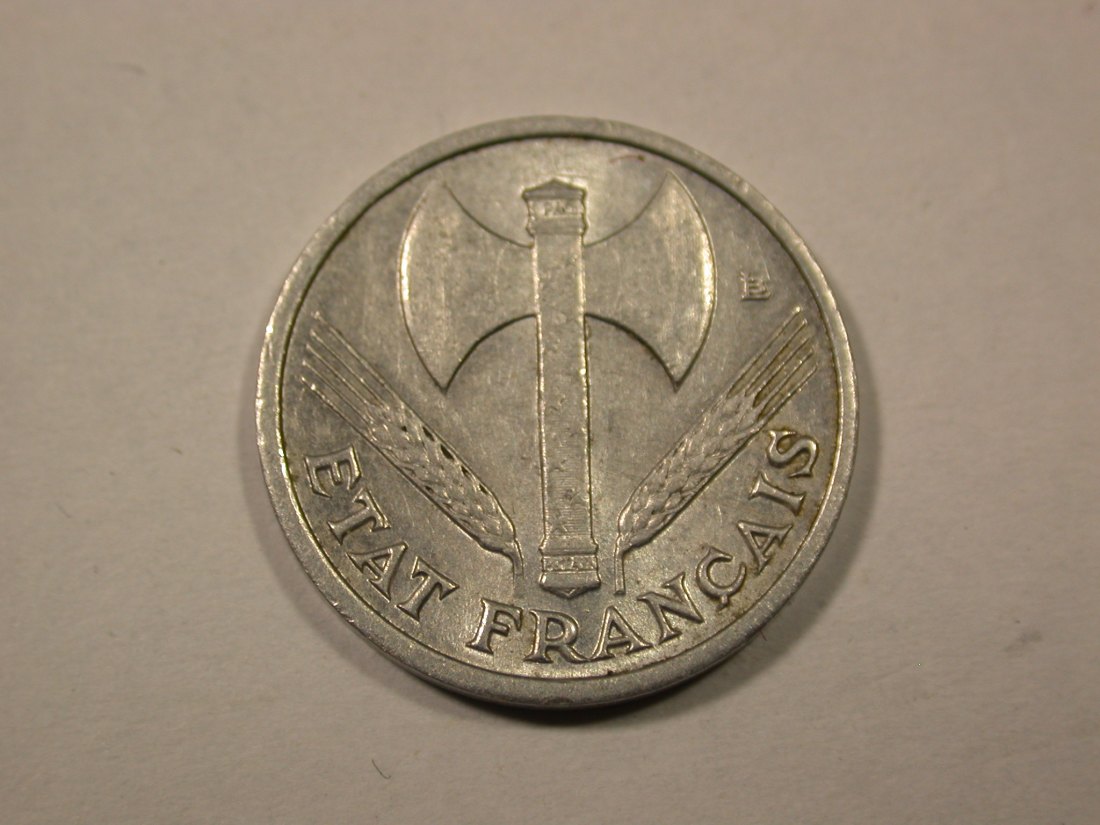  F17  Frankreich  50 Centimes 1942 in vz-st/f.st   Originalbilder   