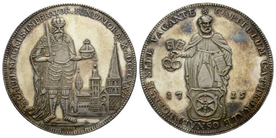  Deutschland Medaille; Osnabrück 1973; 1000 Ag; 26 g; Ø 42 mm   