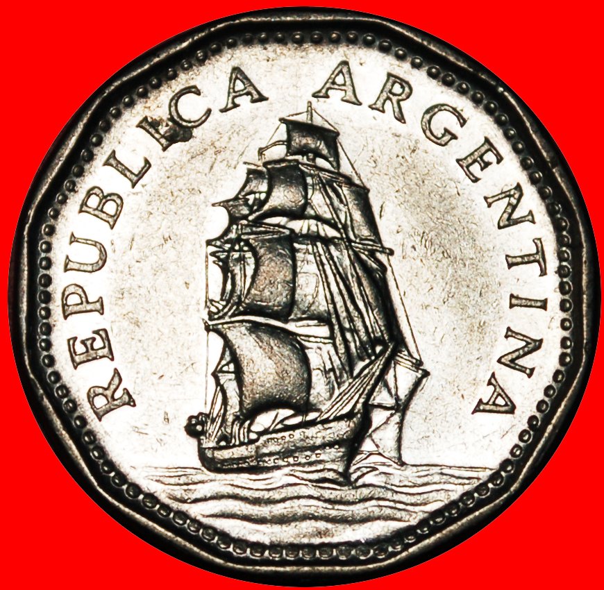  * SHIP (1961-1968): ARGENTINA ★ 5 PESOS 1967! DISCOVERY COIN! LOW START ★ NO RESERVE!   