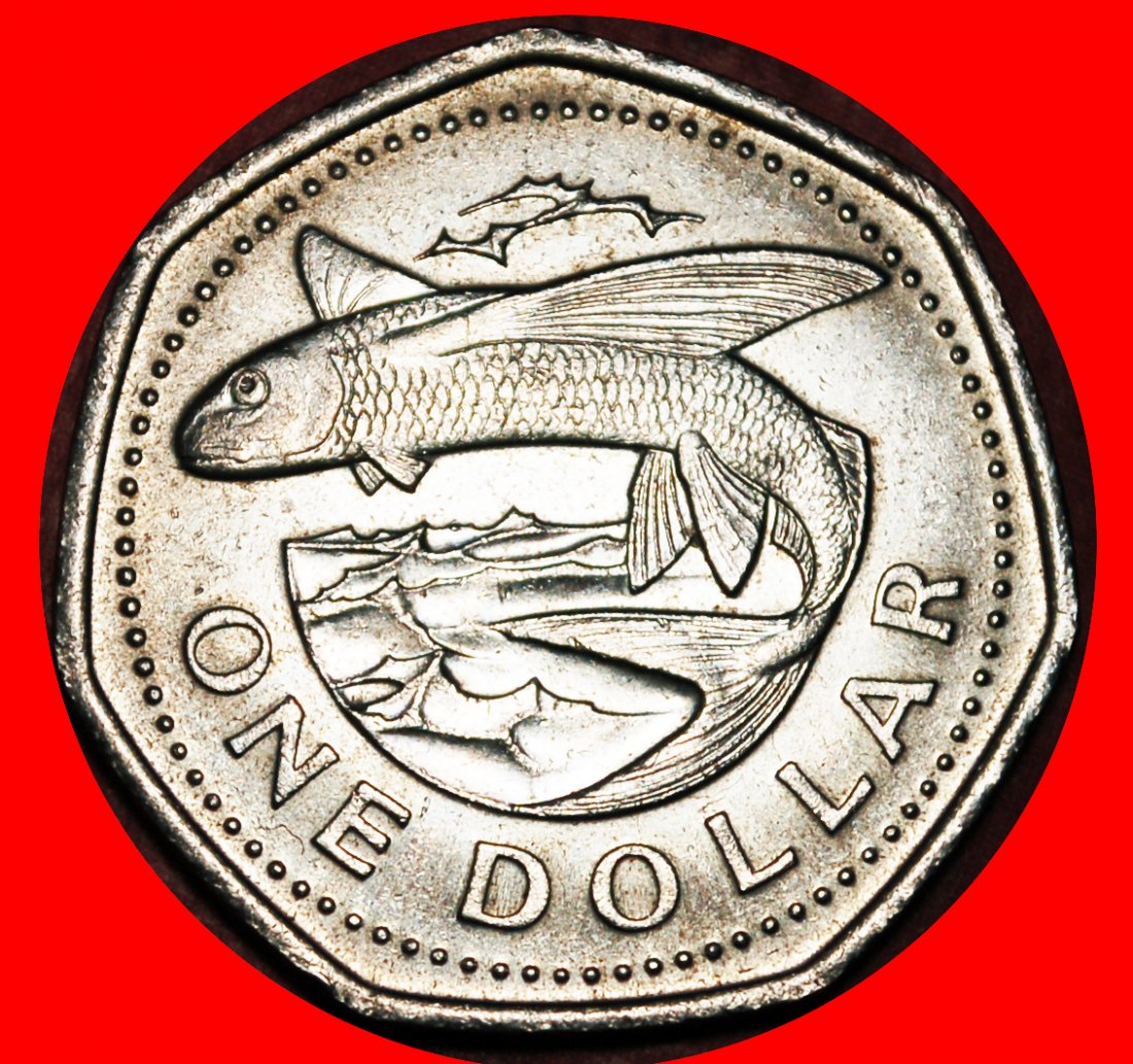  * GREAT BRITAIN (1988-2005): BARBADOS ★ 1 DOLLAR 1994! FISH! LOW START ★ NO RESERVE!   