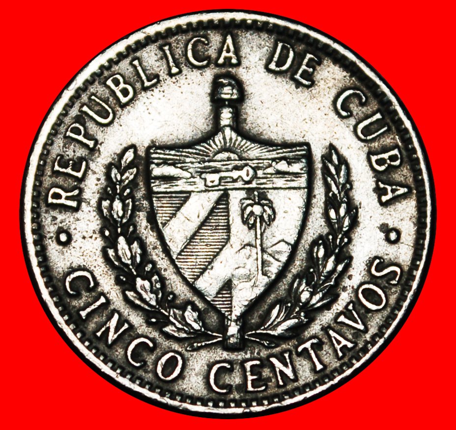  * CZECHOSLOVAKIA (1915-1961): CUBA ★ 5 CENTAVOS 1961! STAR! LOW START ★ NO RESERVE!   