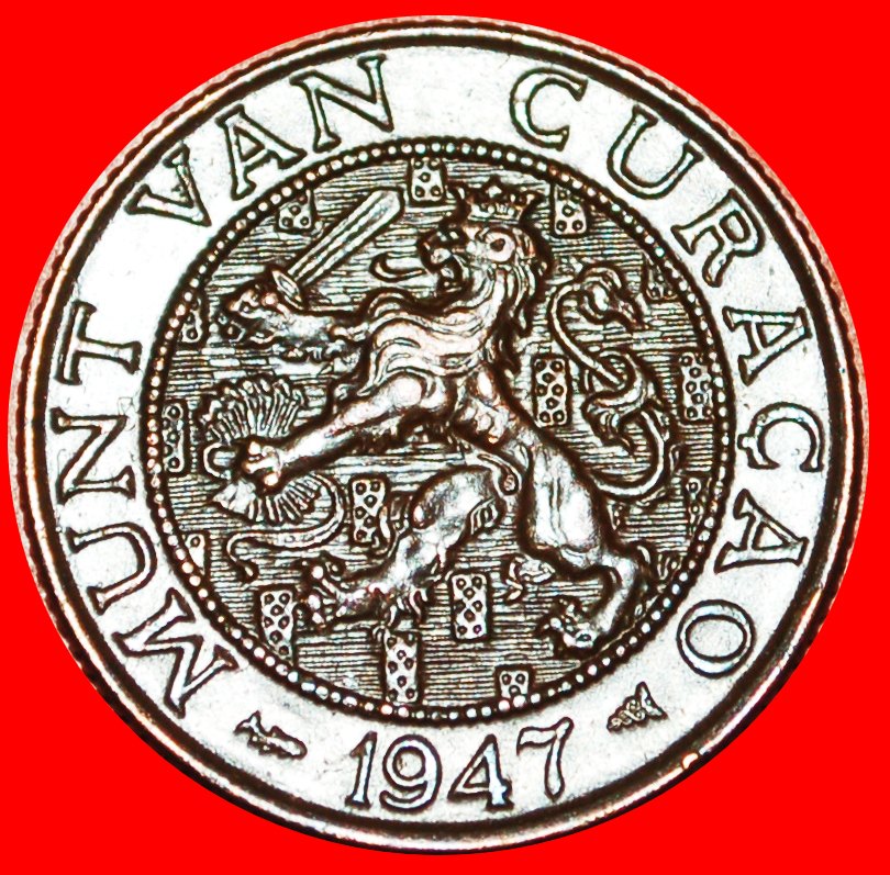 * NIEDERLANDE 1944-1948: CURACAO★2 1/2 CENT 1947! WILHELMINA (1890-1948) ENTDECKUNG! OHNE VORBEHALT!