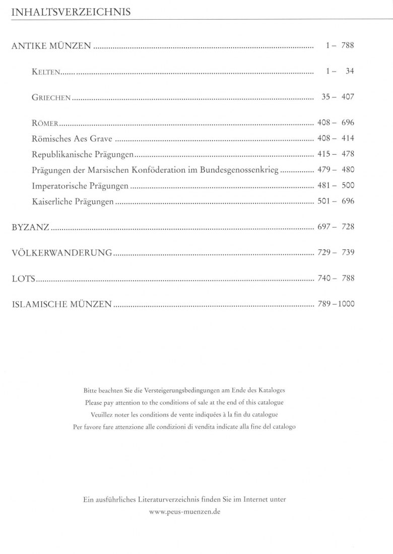  Busso Peus (Frankfurt) Auktion 393 (2007) Antike - Kelten, Griechen, Römer, Bzyanz / Islam   