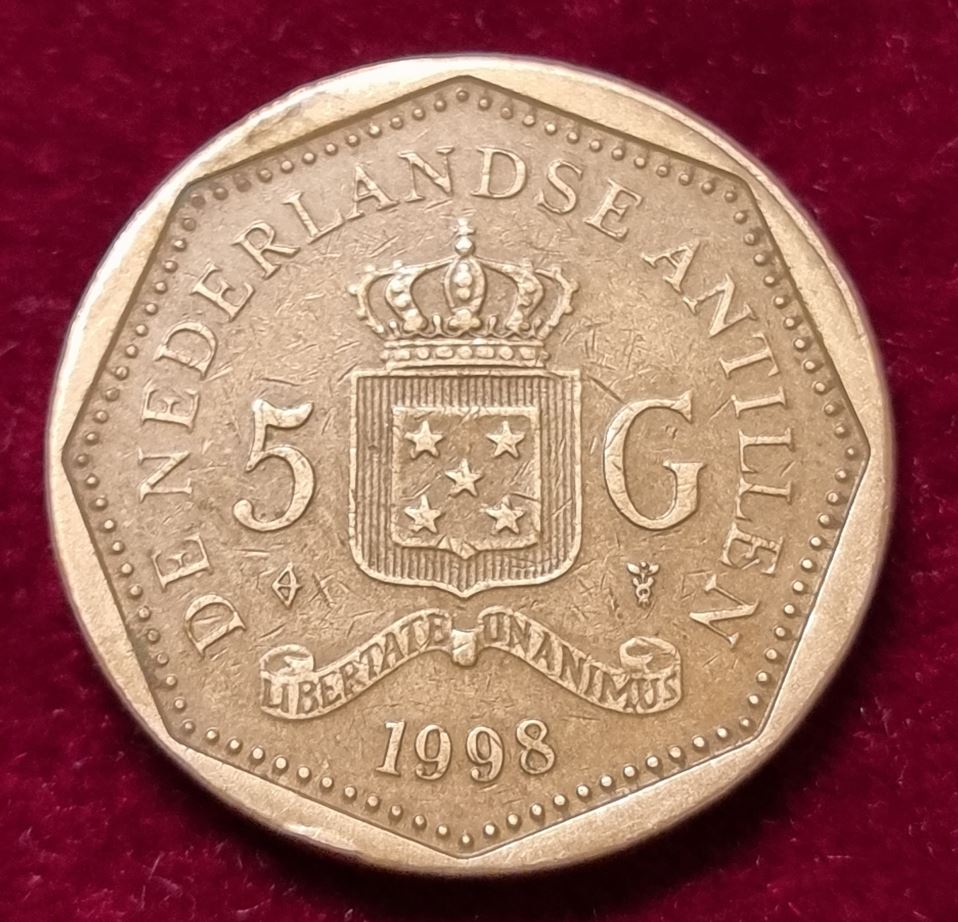 11729(5) 5 Gulden (Niederländische Antillen) 1998 in ss-vz ........................ von Berlin_coins