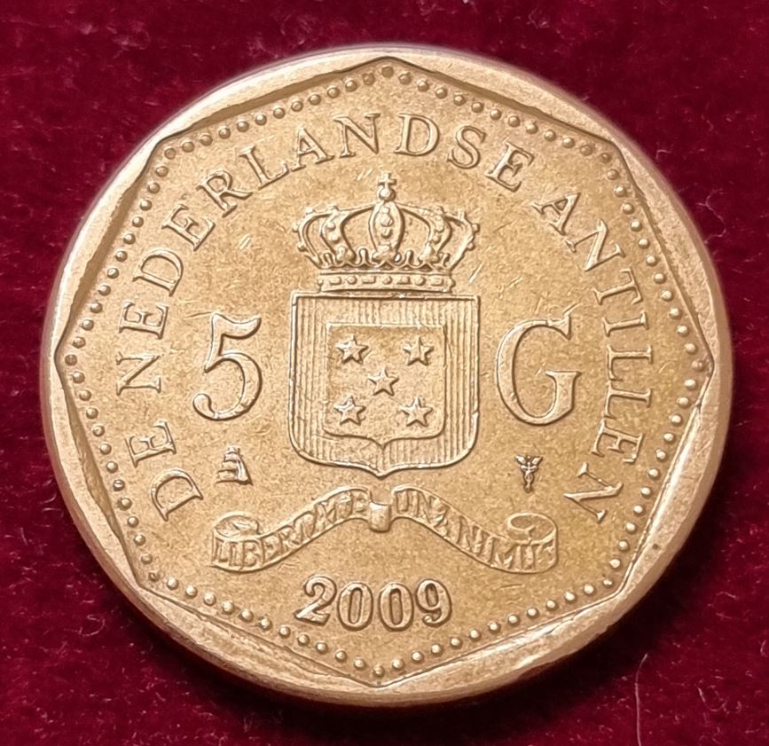  15126(2) 5 Gulden (Niederländische Antillen) 2009 in ss-vz ........................ von Berlin_coins   