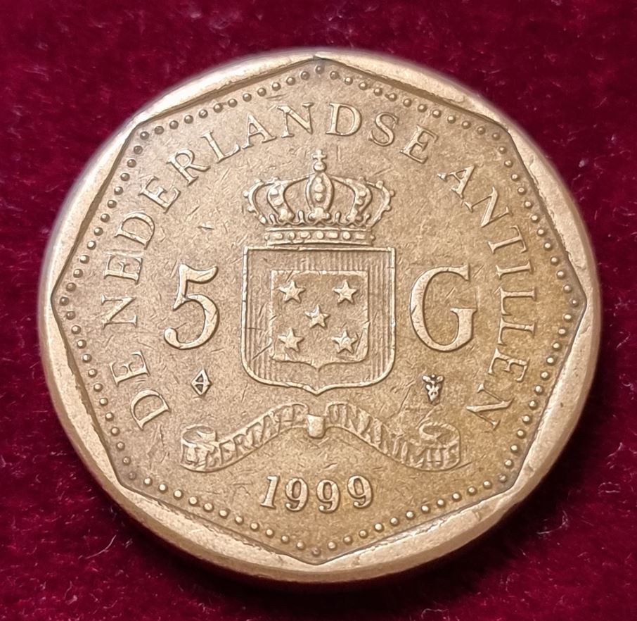 11730(8) 5 Gulden (Niederländische Antillen) 1999 in ss-vz ........................ von Berlin_coins