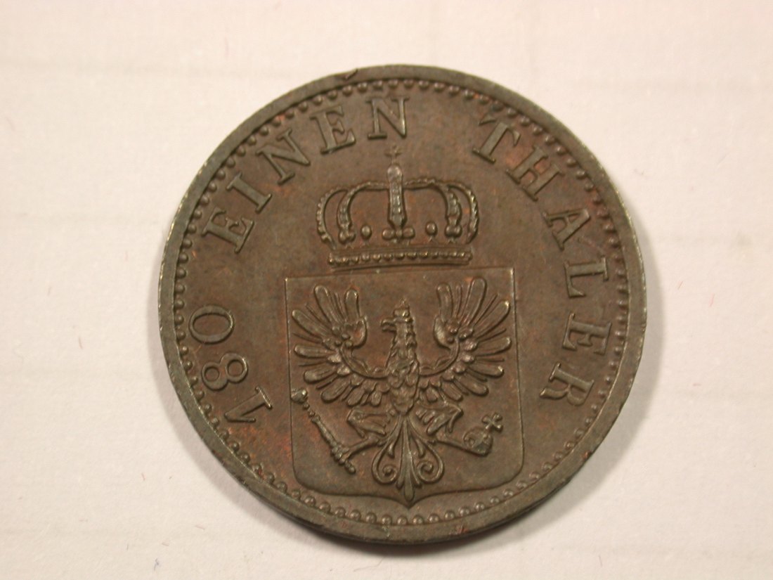  F19 Preussen  2 Pfennig 1869 B in vz-st/f.st   Originalbilder   