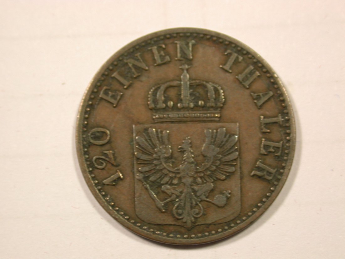  F19 Preussen  3 Pfennig 1867 A in vz+ Originalbilder   