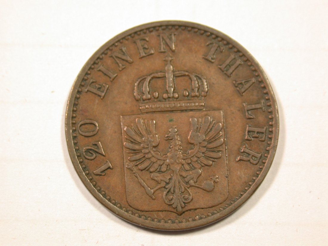  F19 Preussen  3 Pfennig 1871 A in ss-vz  Originalbilder   