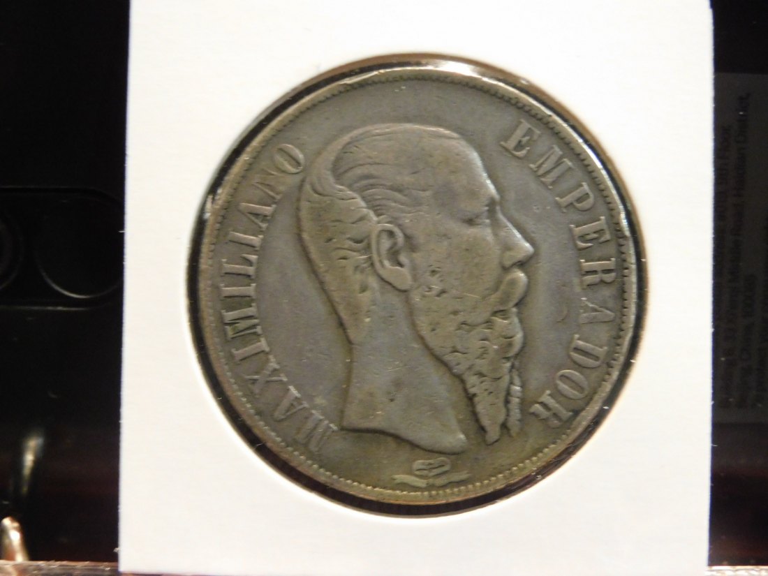MEXICO 1 PESO 1867 Mo.GRADE-PLEASE SEE PHOTOS.