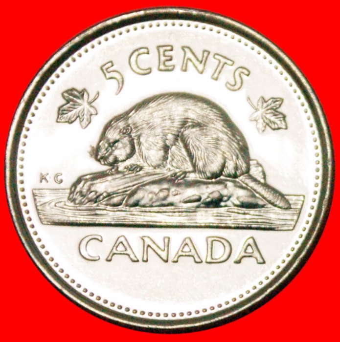* BIBER~GOLDENES JUBILÄUM: KANADA ★ 5 CENTS 1952-2002 STG STEMPELGLANZ! OHNE VORBEHALT!