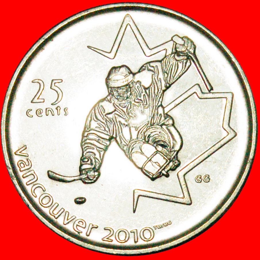  * HOCKEY: CANADA★  25 CENTS 2009! UNC! LOW START ★ NO RESERVE!   