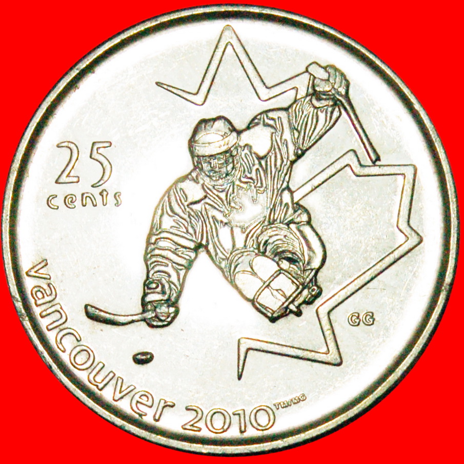  * EISHOCKEY: KANADA ★  25 CENTS 2009! STG STEMPELGLANZ! OHNE VORBEHALT!   