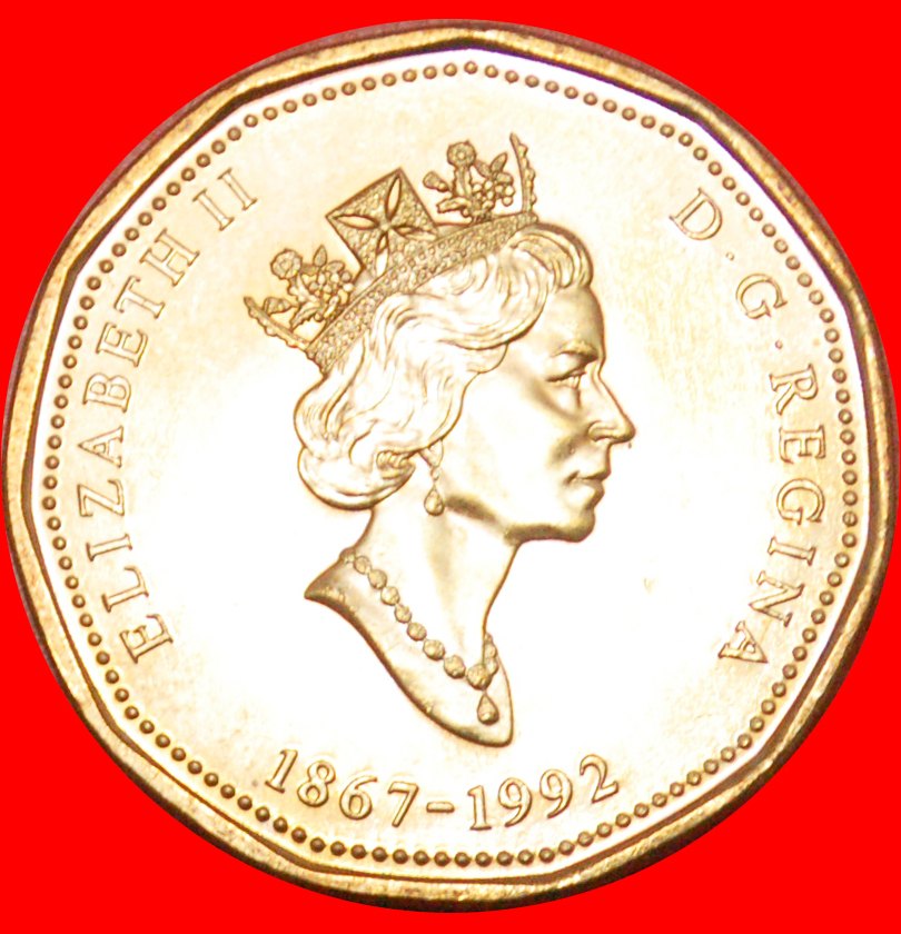  * STAATENBUND: KANADA ★ 1 DOLLAR 1867-1992 STG STEMPELGLANZ! OHNE VORBEHALT!   