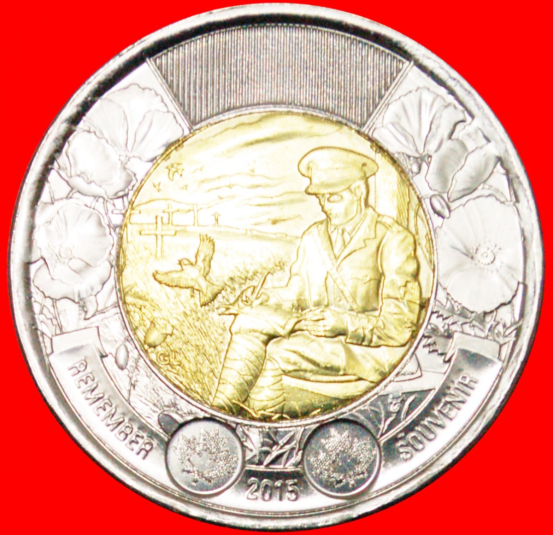 * DICHTER: KANADA ★ 2 DOLLARS 2015 STG STEMPELGLANZ! OHNE VORBEHALT!