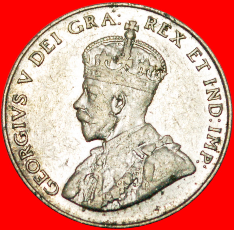  * NEAR ´2´: CANADA ★5 CENTS 1932! ´S´ FAR FROM RIM! GEORGE V (1911-1936) LOW START ★ NO RESERVE!   