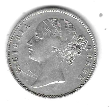  Britisch-Indien 1 Rupie 1840, Silber 11,66 gr. 0,917, vorzüglich fast Stempelglanz, siehe Scan unten   