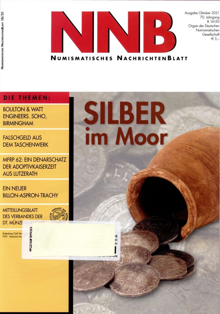  (NNB) Numismatisches Nachrichtenblatt 10/2021 Münzschatz der Zeit des 30jährigen Krieges aus Aspe   
