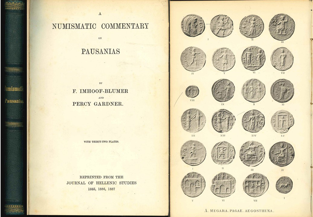  F. Imhoof-Blumer & Percy Gardner, 1885-1887; A Numismatic Commentary on Pausanias   