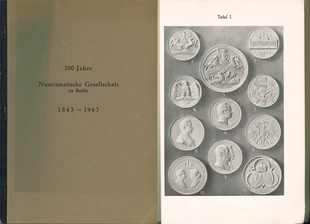  100 Jahren Numismatische Gesellschaft zu Berlin, 1843-1943   