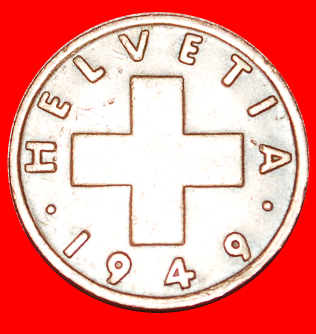  * WHEAT SPRIG (1948-2006): SWITZERLAND ★ 1 RAPPEN 1949B! DIES I+A! ★LOW START ★ NO RESERVE!   