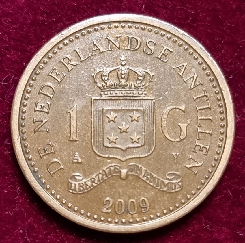 14836(1) 1 Gulden (Niederländische Antillen) 2009 in vz ........................... von Berlin_coins