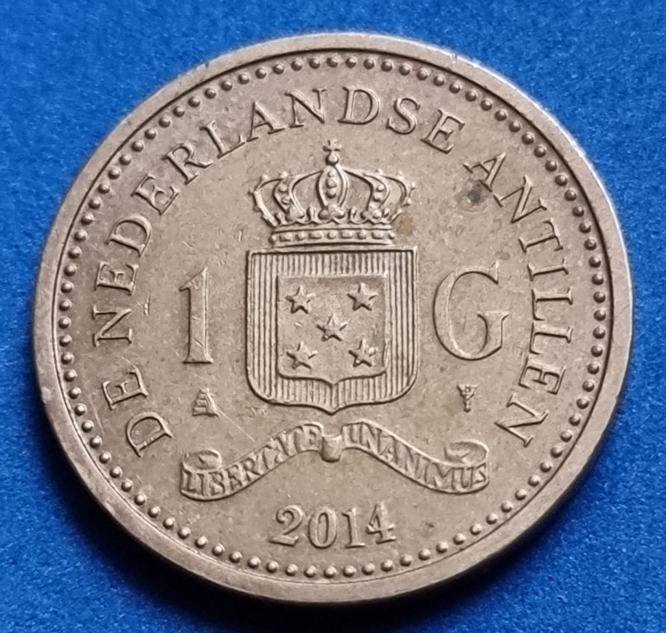  14837(11) 1 Gulden (Niederländische Antillen) 2014 in ss-vz ...................... von Berlin_coins   