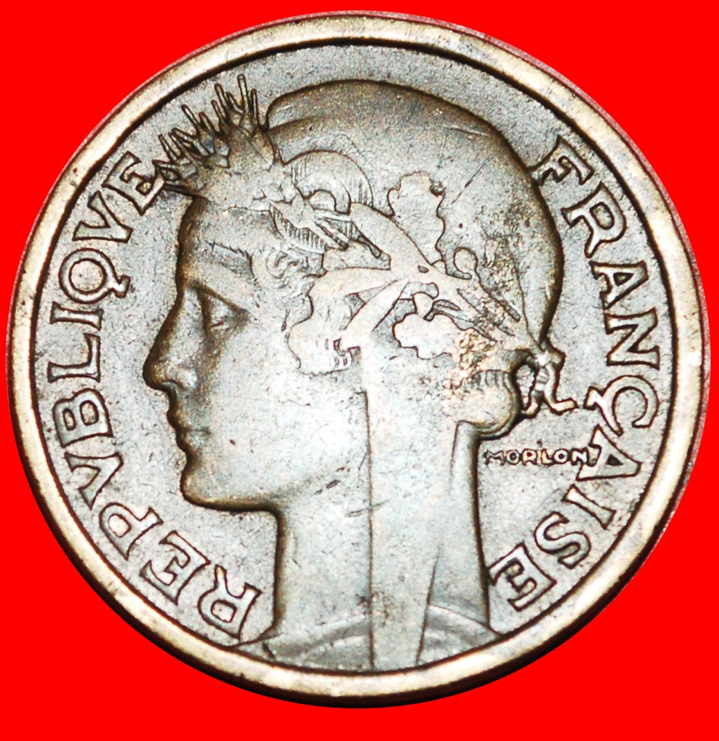  * 2 FÜLLHÖRNER: FRANKREICH ★ 2 FRANCS 1937 ★OHNE VORBEHALT!   