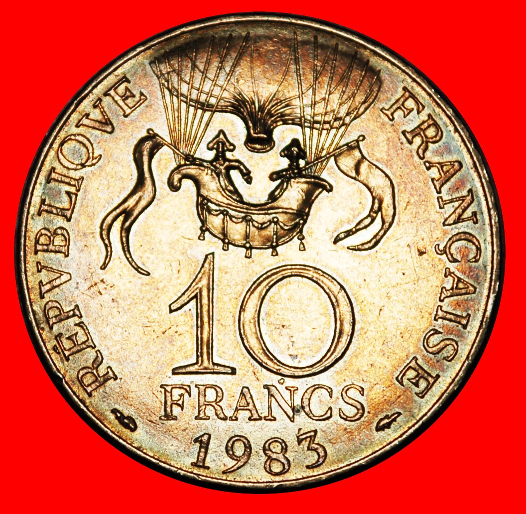  * LUFT 1783: FRANKREICH ★ 10 FRANCS 1983 uSTG! Skorpion, Schütze, Steinbock★OHNE VORBEHALT!   