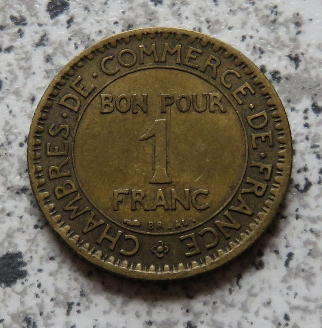 Frankreich 1 Franc 1920, besseres Jahr   