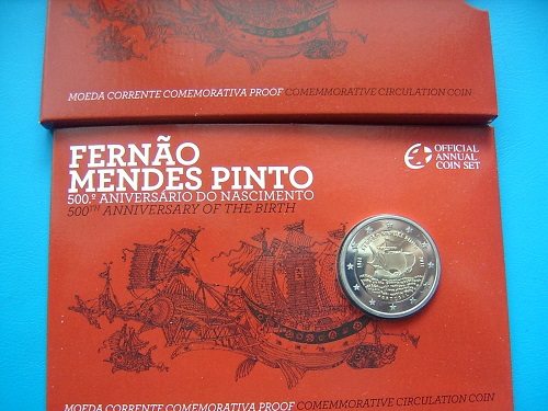 Portugal Fernao Mendes Pinto - in Coincard/Blister 2 EURO CC 2011 PP