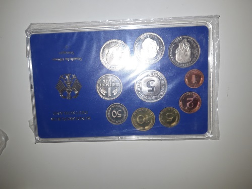 Deutschland offizieller KMS 1 Pfg - 5 DM 1980 F PP