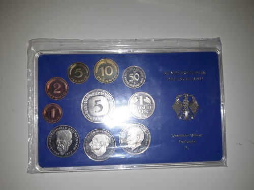 Deutschland offizieller KMS 1 Pfg - 5 DM 1980 G PP