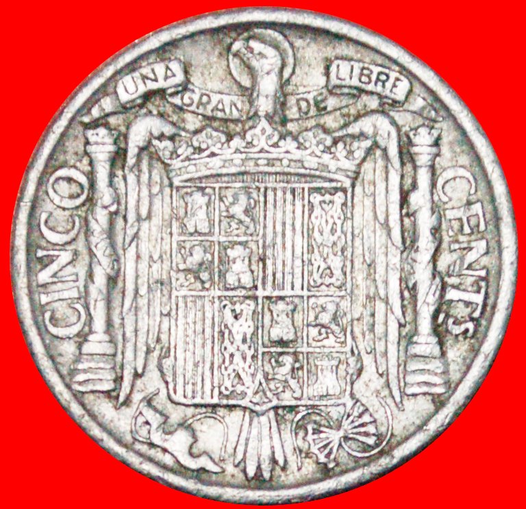* IBERIAN RIDER: SPAIN★ 5 CENTAVOS 1941! UNUSUAL! LOW START ★ NO RESERVE!